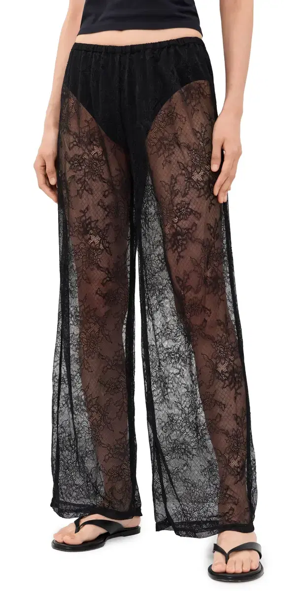 Runaway The Label Moda traight Lace Pants Black