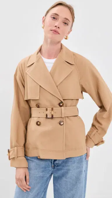 Veronica Beard Lazaro Dickey Jacket Heritage Khaki | Thumbnail 2