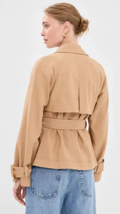 Veronica Beard Lazaro Dickey Jacket Heritage Khaki | Thumbnail 3