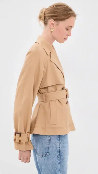 Veronica Beard Lazaro Dickey Jacket Heritage Khaki | Thumbnail 4