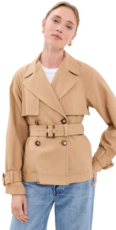 Veronica Beard Lazaro Dickey Jacket Heritage Khaki | Thumbnail 1