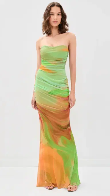 Retrofête Isadore esh axi Dress Pera Brushstroke | Thumbnail 2