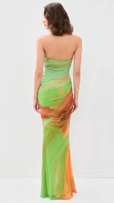 Retrofête Isadore esh axi Dress Pera Brushstroke | Thumbnail 3