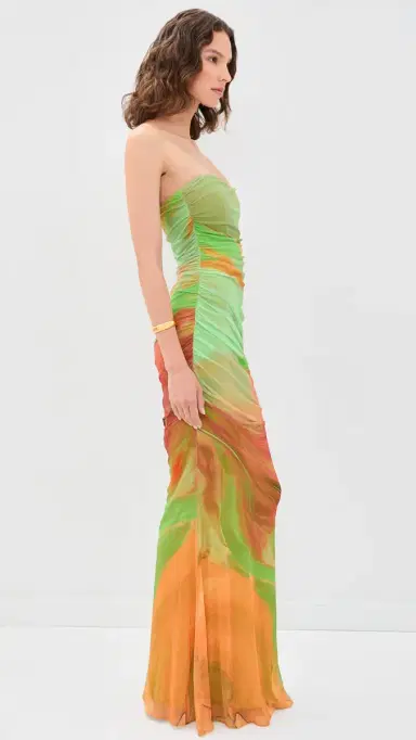 Retrofête Isadore esh axi Dress Pera Brushstroke | Thumbnail 4