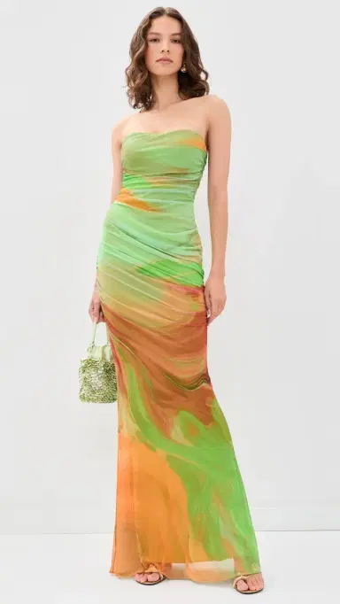 Retrofête Isadore esh axi Dress Pera Brushstroke | Thumbnail 5