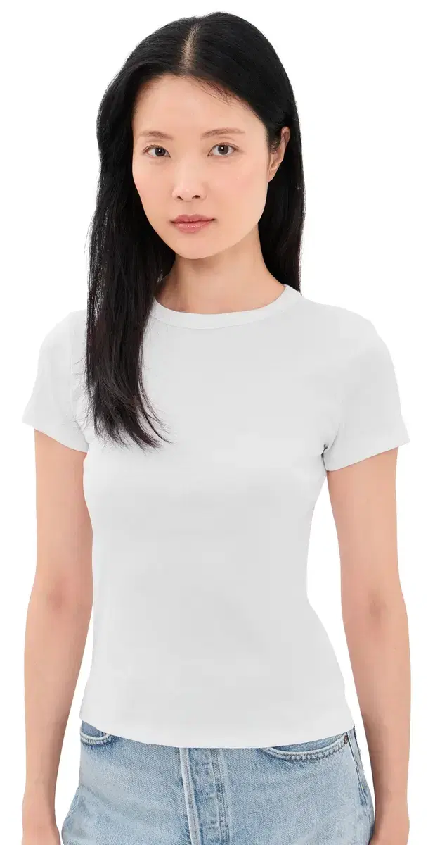 Madewell The '90s Crewneck Tee In Compact Cotton White