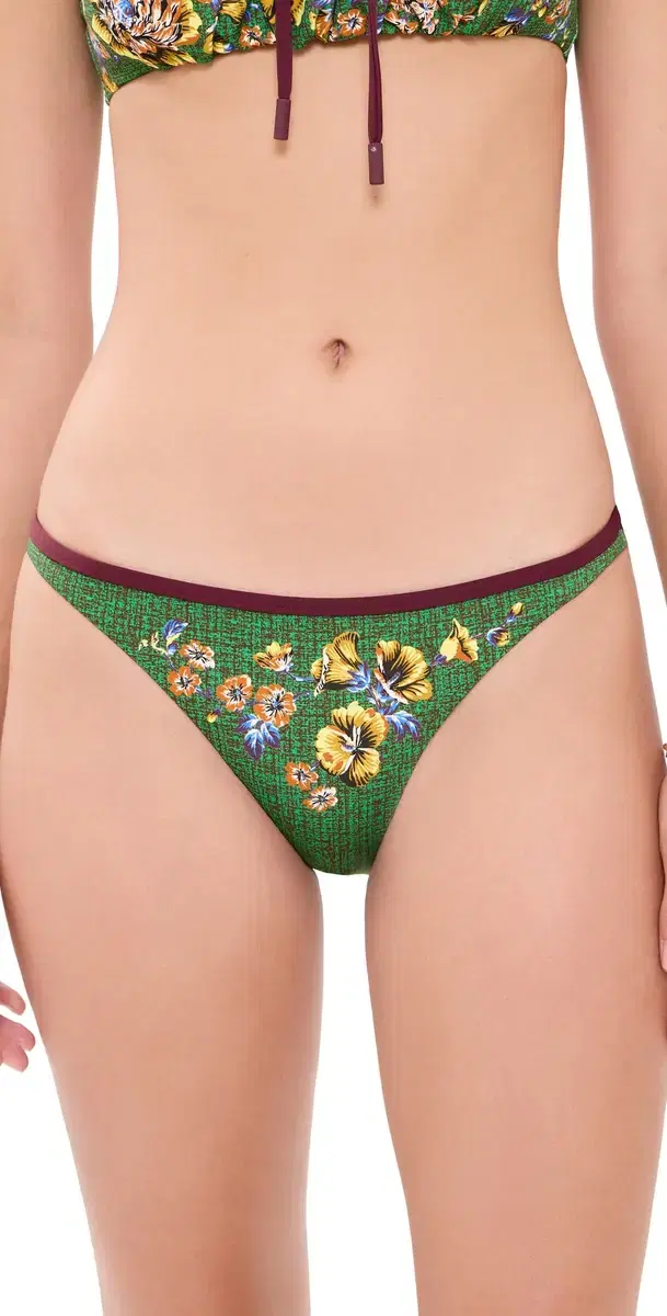 ALÉMAIS Phyllis Brief Bikini Bottoms Green