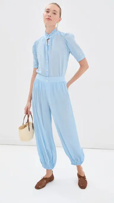 ALIX OF BOHEMIA Winnie Button Down Shirt Light Blue L | Thumbnail 5 ALIX OF BOHEMIA Winnie Button Down Shirt Light Blue L | Thumbnail 5