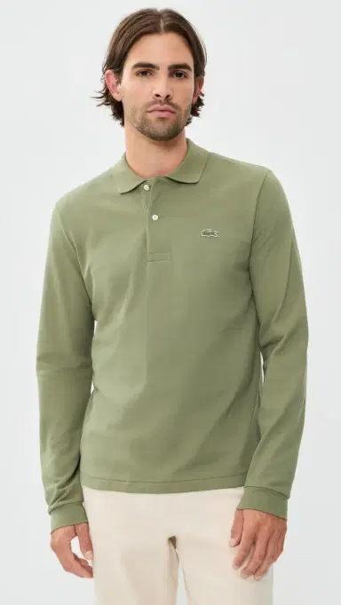 Lacoste Original Long Sleeve Cotton Pique Polo | Thumbnail 2