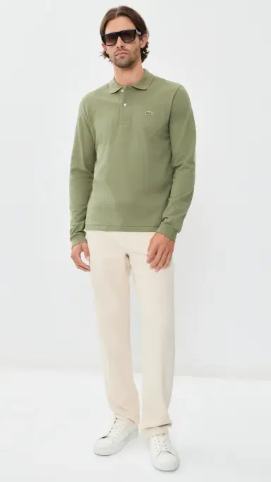 Lacoste Original Long Sleeve Cotton Pique Polo | Thumbnail 5