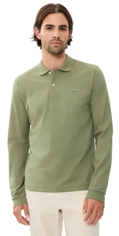 Lacoste Original Long Sleeve Cotton Pique Polo | Thumbnail 1