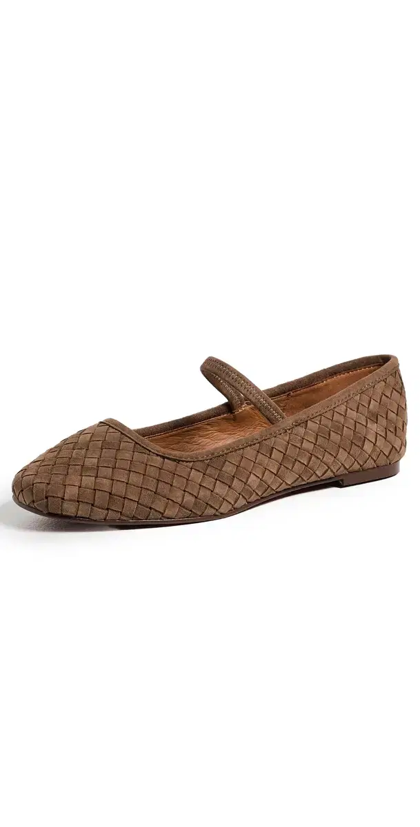Madewell Greta Woven Flats Light Umber