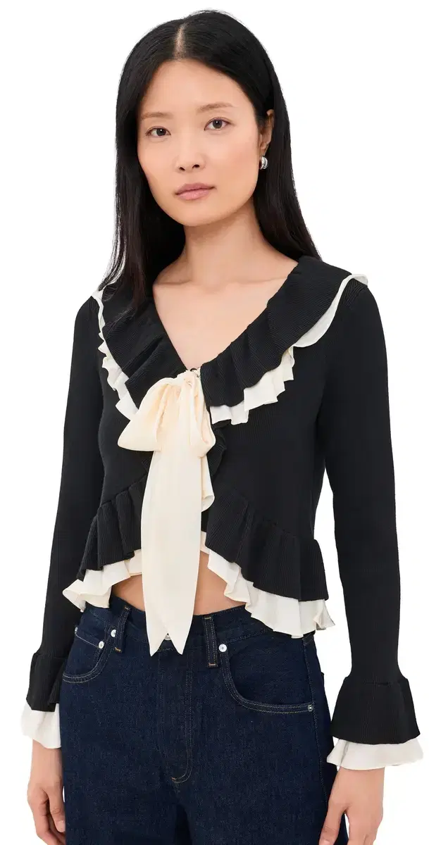 Cinq à Sept elinda Cardigan Black/Gardenia
