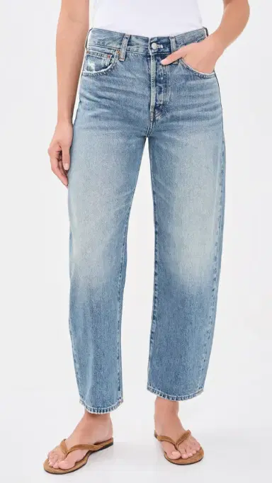 Madewell The Barrel Leg Jeans Solstice Wash | Thumbnail 2