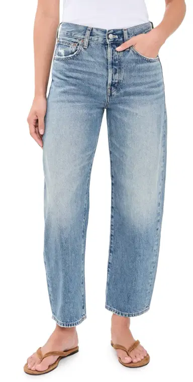 Madewell The Barrel Leg Jeans Solstice Wash | Thumbnail 1