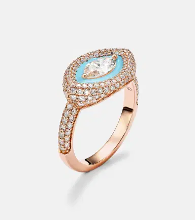 Kamyen Marquise Eye 18kt rose gold pinky ring with diamonds | Thumbnail 2 Kamyen Marquise Eye 18kt rose gold pinky ring with diamonds | Thumbnail 2
