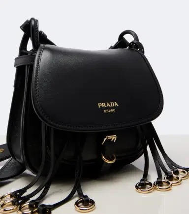 Prada Corsaire Mini fringed leather shoulder bag | Thumbnail 4