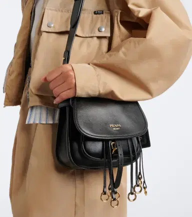 Prada Corsaire Mini fringed leather shoulder bag | Thumbnail 5