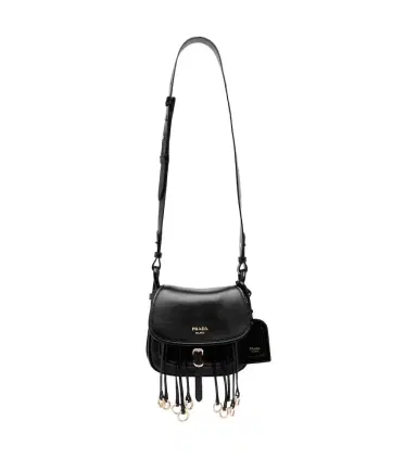 Prada Corsaire Mini fringed leather shoulder bag | Thumbnail 1