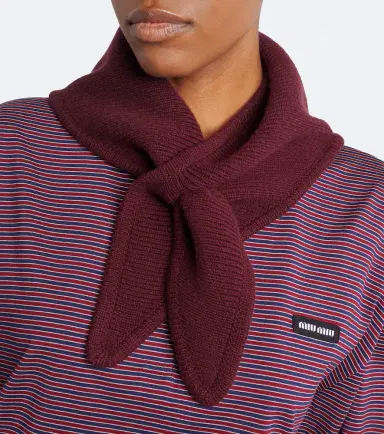 Miu Miu Wool and cashmere shawl | Thumbnail 4