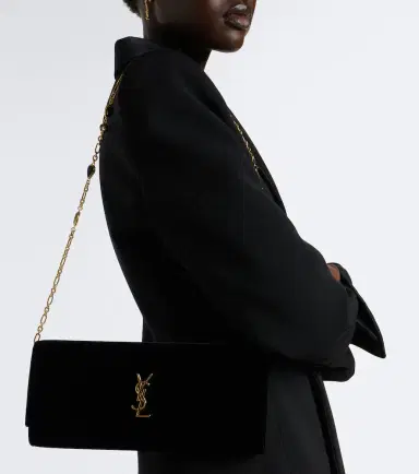 Saint Laurent Cassandre velvet clutch | Thumbnail 6