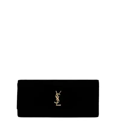 Saint Laurent Cassandre velvet clutch | Thumbnail 1