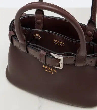 Prada Buckle Small leather top-handle bag | Thumbnail 2