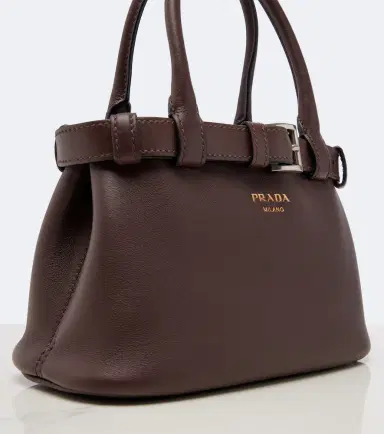 Prada Buckle Small leather top-handle bag | Thumbnail 4