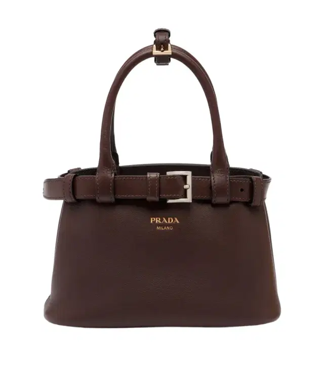 Prada Buckle Small leather top-handle bag