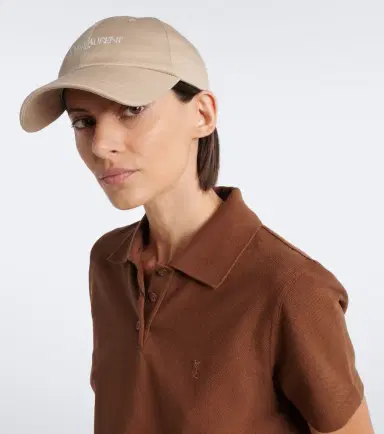 Saint Laurent Logo cotton gabardine baseball cap | Thumbnail 4 Saint Laurent Logo cotton gabardine baseball cap | Thumbnail 4