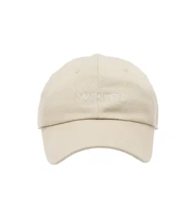 Saint Laurent Logo cotton gabardine baseball cap | Thumbnail 1 Saint Laurent Logo cotton gabardine baseball cap | Thumbnail 1