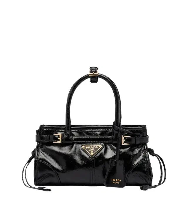 Prada Bonnie Mini leather top-handle bag