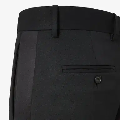Fendi Tuxedo-inspired tailored trousers, finished with matching | Thumbnail 3
