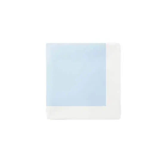 Fendi Light blue jersey fleece baby blanket featuring a white