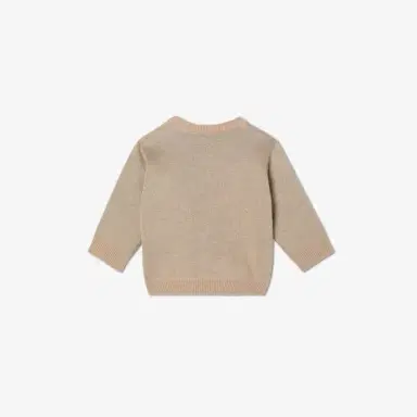 Fendi Beige cotton and cashmere knit baby jumper | Thumbnail 2