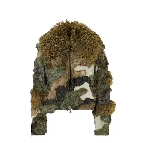 Short blouson with an oversized long-haired Magnolia