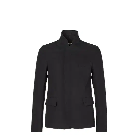 Fendi Slim-fit equestrian jacket with a high collar and breast