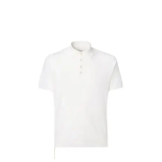 Fendi Short-sleeved polo shirt customised with contrasting yellow