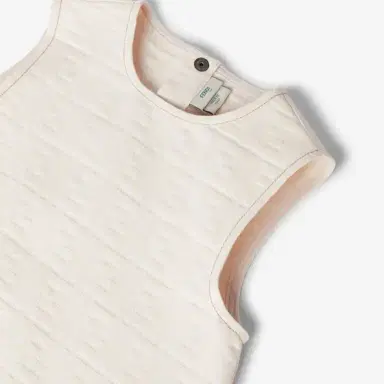 Fendi White denim-effect cotton pinafore dress with tone-on-tone | Thumbnail 3