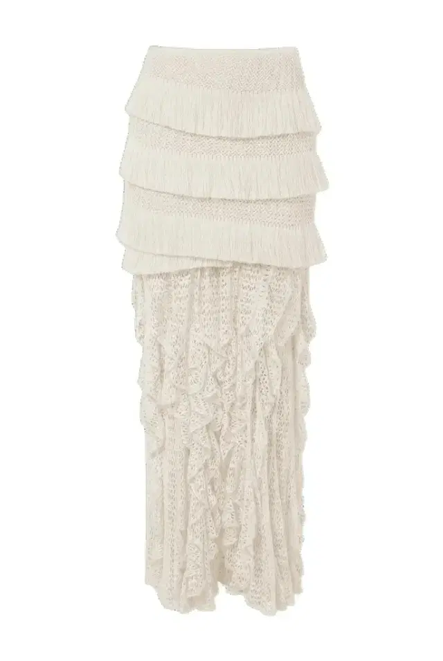 PatBo AYLA FRINGE MAXI SKIRT