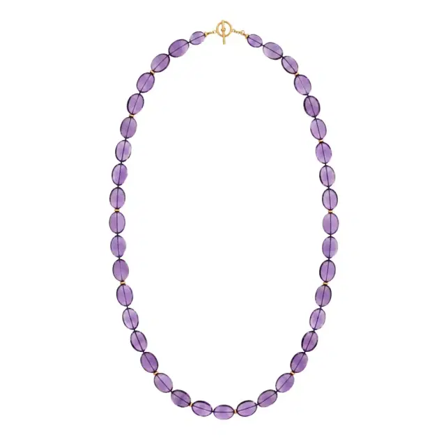 GOSHWARA Goshwara Beyond 18K Rose Gold Amethyst Necklace by The Solist
