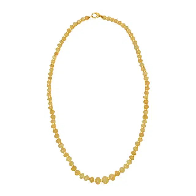 GOSHWARA Goshwara Beyond 18K Yellow Gold Yellowish Brown Opal Necklace by The Solist