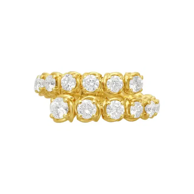 Ina Mar Ina Mar 18K Yellow Gold 2.02 ctw. Round Diamond Wrap Ring Sz. 6 by The Solist
