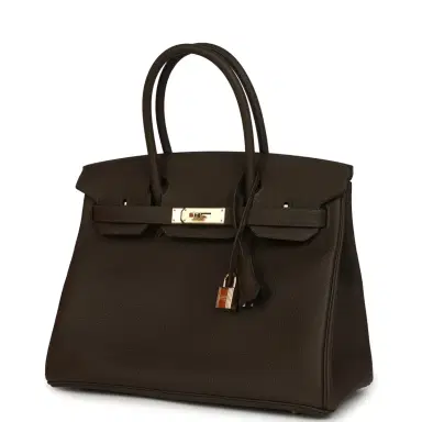 HERMÈS Hermes Birkin 30 Vert Loden Togo Permabrass Hardware | Thumbnail 5