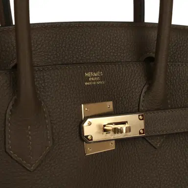 HERMÈS Hermes Birkin 30 Vert Loden Togo Permabrass Hardware | Thumbnail 7