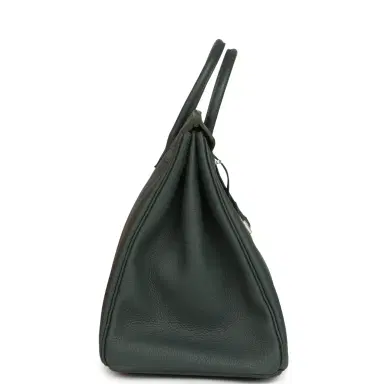 HERMÈS Hermes Birkin 40 Vert Mangrove Togo Palladium Hardware | Thumbnail 3