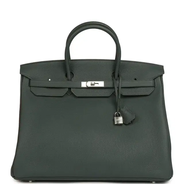 HERMÈS Hermes Birkin 40 Vert Mangrove Togo Palladium Hardware