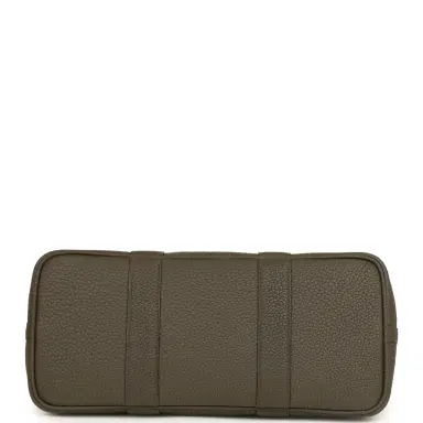 HERMÈS Hermes Garden Party 30 Vert Olive Toile Officier Canvas, Vert Loden Negonda Palladium Hardware | Thumbnail 6