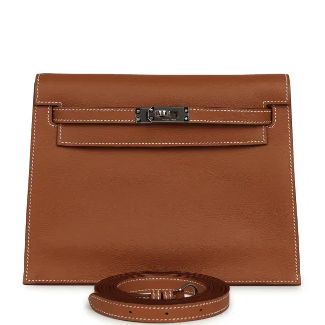 HERMÈS Hermes Kelly Danse Gold Swift Palladium Hardware