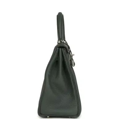 HERMÈS Hermes Kelly Retourne 28 Vert Mangrove Togo Palladium Hardware | Thumbnail 3